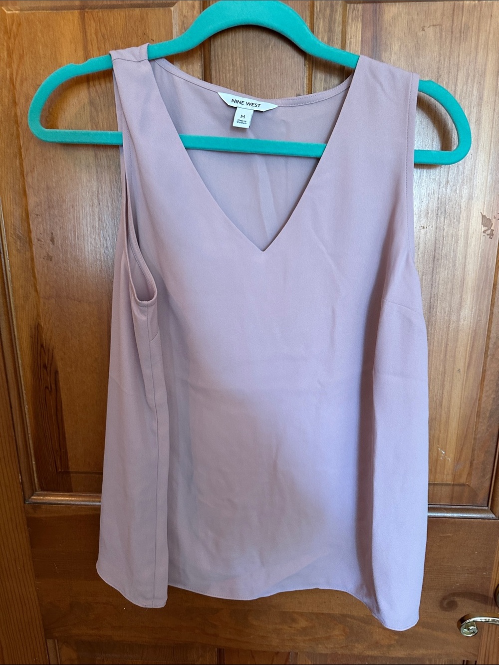 Nine West Dusty Mauve V-Neck Sleeveless Camisole